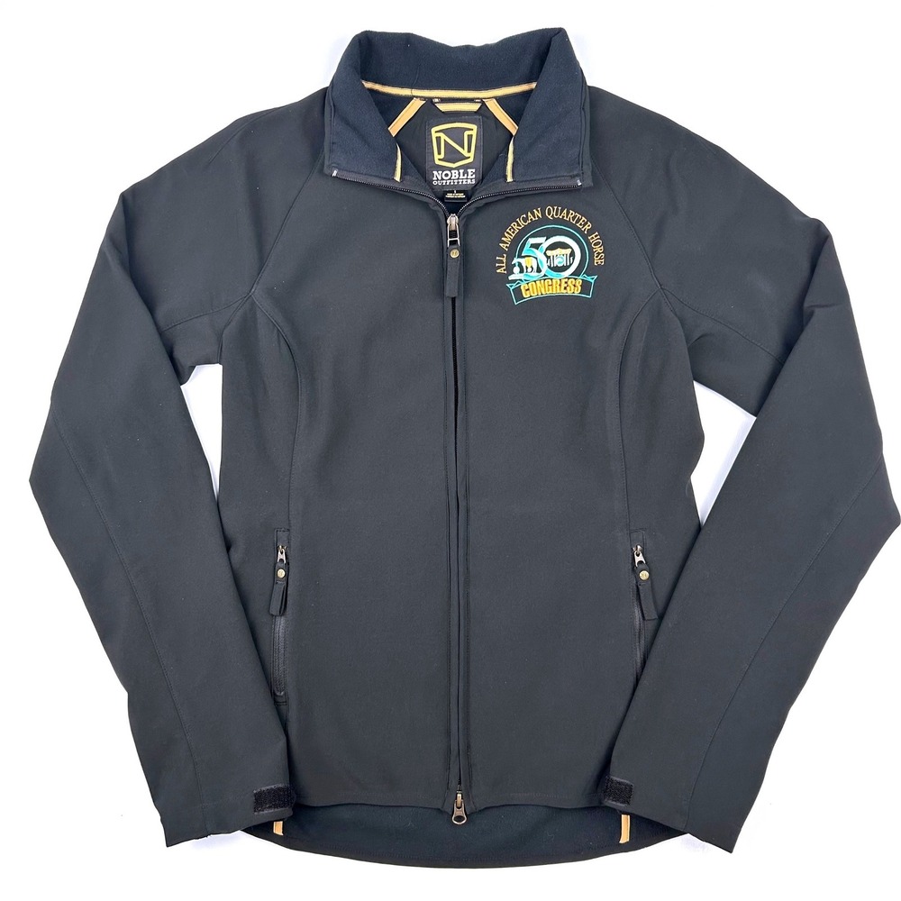 Noble Outfitters Womens Black All American Quarter Horse Congress Jacket‎ Small